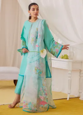 Una Turquoise Pants