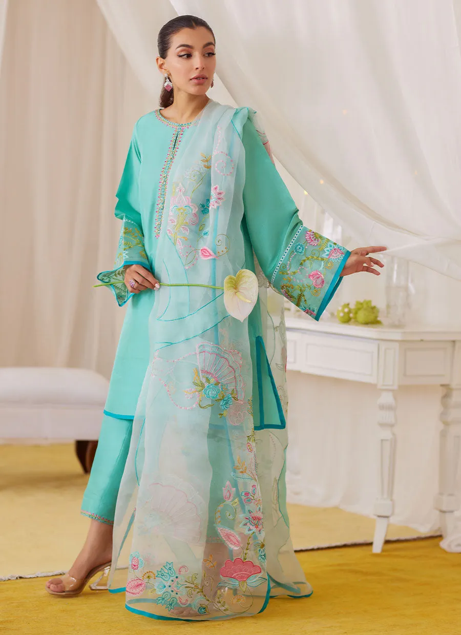 Una Turquoise Pants